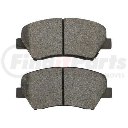 1003-1543AM by MPA ELECTRICAL - Quality-Built Black Series Semi-Metallic Brake Pads w/ Hardware