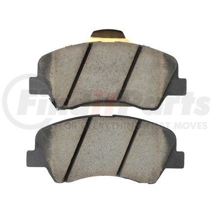 1003-1593C by MPA ELECTRICAL - Quality-Built Disc Brake Pad Set - Black Series, Ceramic, with Hardware