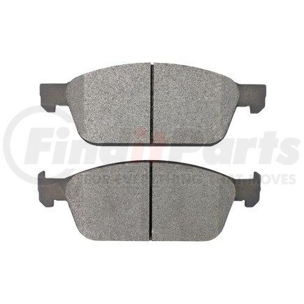 1003-1645M by MPA ELECTRICAL - Quality-Built Disc Brake Pad Set - Black Series, Semi-Metallic, with Hardware