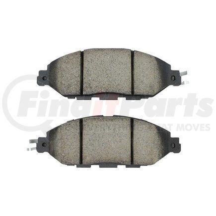 1003-1649C by MPA ELECTRICAL - Quality-Built Disc Brake Pad Set - Black Series, Ceramic, with Hardware