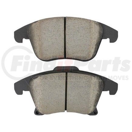 1003-1653C by MPA ELECTRICAL - Quality-Built Disc Brake Pad Set - Black Series, Ceramic, with Hardware