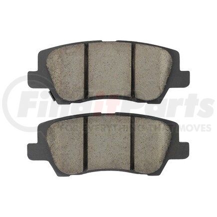 1003-1659C by MPA ELECTRICAL - Quality-Built Disc Brake Pad Set - Black Series, Ceramic, with Hardware