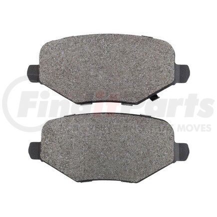 1003-1719M by MPA ELECTRICAL - Quality-Built Disc Brake Pad Set - Black Series, Semi-Metallic, with Hardware