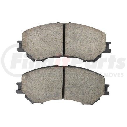 1003-1737C by MPA ELECTRICAL - Quality-Built Disc Brake Pad Set - Black Series, Ceramic, with Hardware