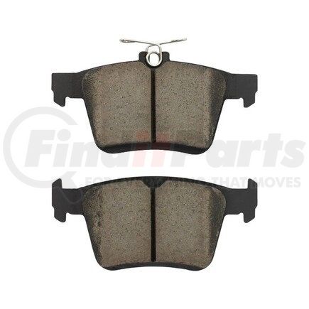 1003-1761C by MPA ELECTRICAL - Quality-Built Disc Brake Pad Set - Black Series, Ceramic, with Hardware