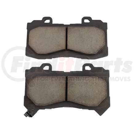 1003-1802C by MPA ELECTRICAL - Quality-Built Disc Brake Pad Set - Black Series, Ceramic, with Hardware