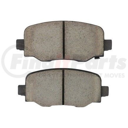 1003-1809C by MPA ELECTRICAL - Quality-Built Disc Brake Pad Set - Black Series, Ceramic, with Hardware