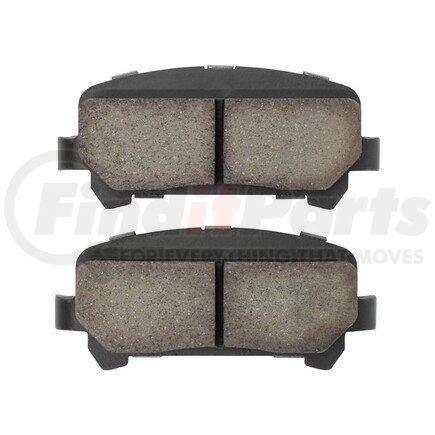 1003-1806C by MPA ELECTRICAL - Quality-Built Disc Brake Pad Set - Black Series, Ceramic, with Hardware