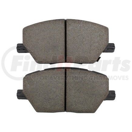 1003-1811C by MPA ELECTRICAL - Quality-Built Disc Brake Pad Set - Black Series, Ceramic, with Hardware