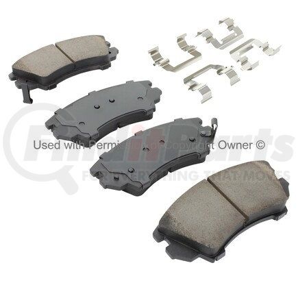 1003-1404M by MPA ELECTRICAL - Quality-Built Black Series Semi-Metallic Brake Pads w/ Hardware