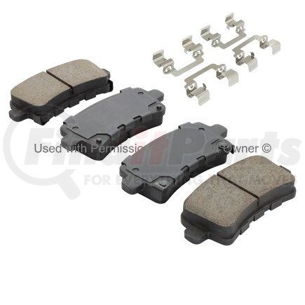 1003-1430BM by MPA ELECTRICAL - Quality-Built Black Series Semi-Metallic Brake Pads w/ Hardware