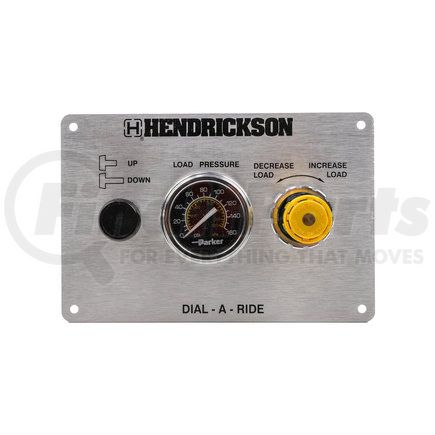 AK-152 by HENDRICKSON - Lift Axle Control Panel - Stainless Steel, with Load Pressure Gauge