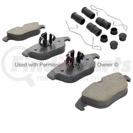 1003-1341AM by MPA ELECTRICAL - Quality-Built Black Series Semi-Metallic Brake Pads w/ Hardware