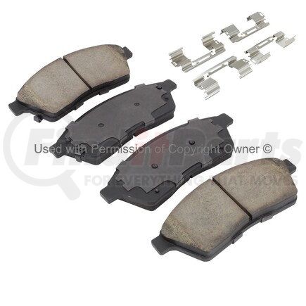 1003-1422M by MPA ELECTRICAL - Quality-Built Black Series Semi-Metallic Brake Pads w/ Hardware