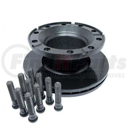 S-37009-2 by HENDRICKSON - Disc Brake Rotor - 18" Flat Hydraulic, 10 Bolt Holes, 5.25" Pilot and 6.50" Bolt Circle Diameter