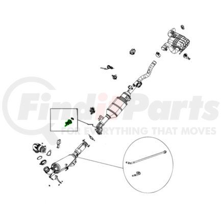 05281672AB by MOPAR - Diesel Exhaust Fluid (DEF) Injector - with Gasket