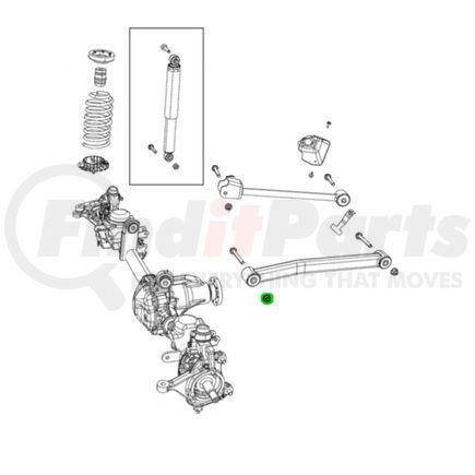 06513132AA by MOPAR - Suspension Control Arm Nut - Hex