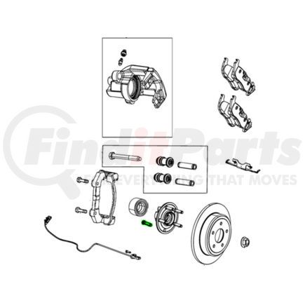 06513245AA by MOPAR - Wheel Hub Bolt