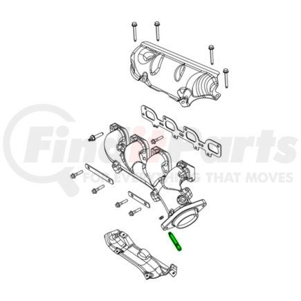 06513720AA by MOPAR - Exhaust Manifold Bolt - Hex