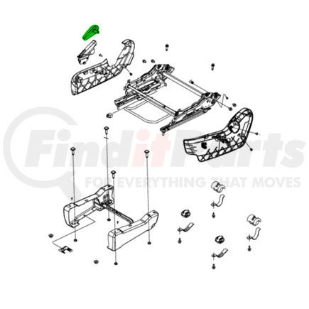 1YK69DX9AA by MOPAR - Seat Back Recliner Adjustment Handle