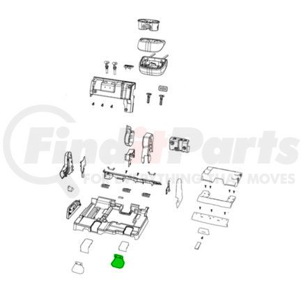 1YX45DX9AA by MOPAR - Seat Track Cover - Right, Inboard, For 2012-2020 Dodge Journey