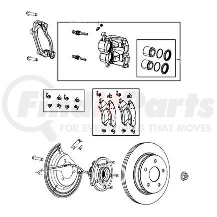 2AMVH028AA by MOPAR - Axle Hub Assembly - Front