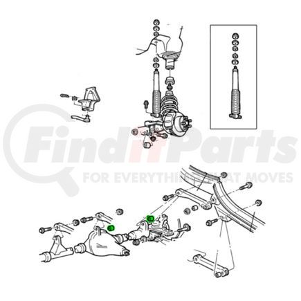 5134990AA by MOPAR - Suspension Control Arm Bushing