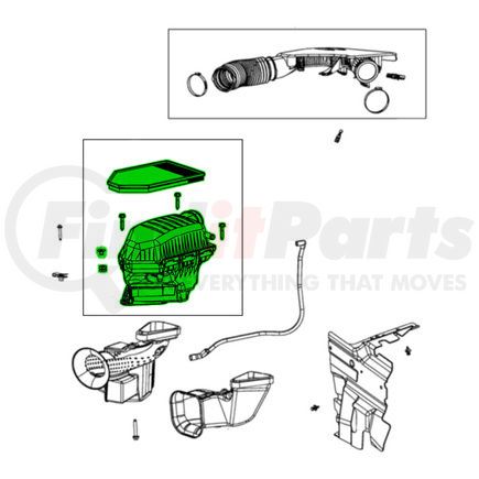 52030463AB by MOPAR - Air Cleaner Assembly - For 2017-2019 Chrysler 300/Dodge Charger