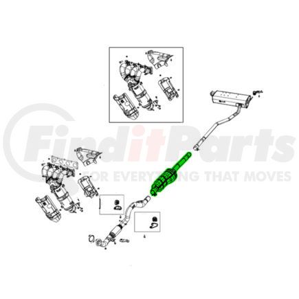 57008654AB by MOPAR - Exhaust Bracket - Middle, For 2022 Jeep Compass