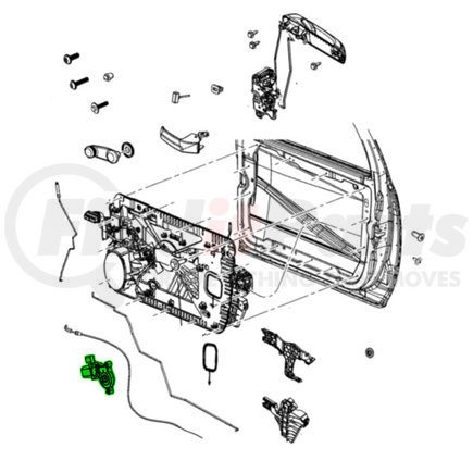 68044804AB by MOPAR - Power Window Motor - Front, Right, For 2020-2023 Ram