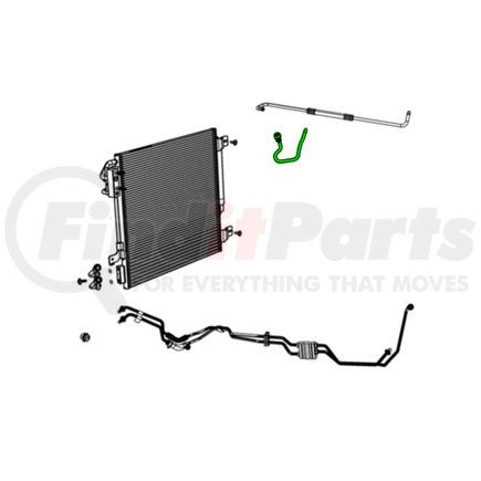 68078007AA by MOPAR - Transmission Oil Cooler Line - For 2011 Jeep Wrangler