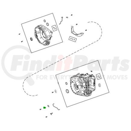 68109939AA by MOPAR - Engine Oil Dipstick Tube Hose Clamp