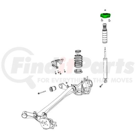 68201285AA by MOPAR - Suspension Shock Absorber Mount - Left, For 2014-2016 Fiat 500L