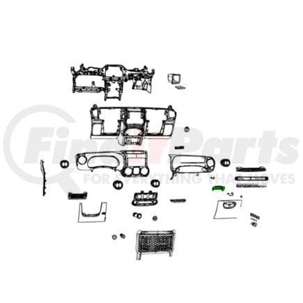 68189133AB by MOPAR - Glove Box Door Bumper