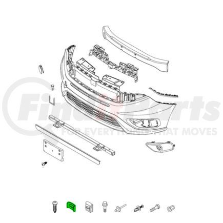 68219305AA by MOPAR - Bumper Cover Stay Clip - For 2015-2022 Ram ProMaster City