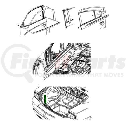 68216130AB by MOPAR - Tail Light Panel - Right, For 2015-2023 Dodge Charger