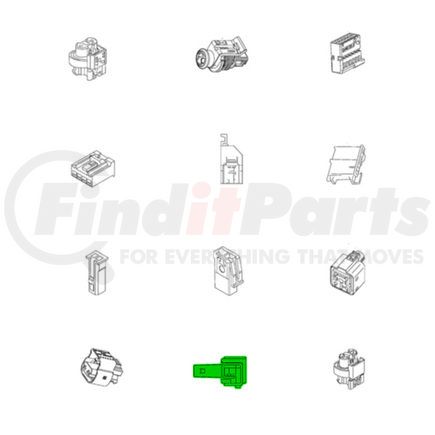 68231557AA by MOPAR - Electrical Pin Connector - Rear
