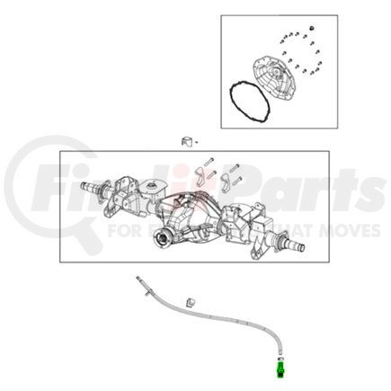 68266687AB by MOPAR - Axle Vent Tube - For 2015-2018 Ram 2500