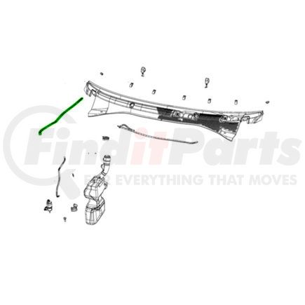 68273096AA by MOPAR - Windshield Washer Hose - For 2013-2018 Fiat 500