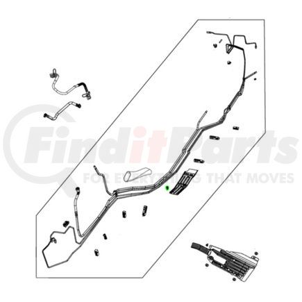 68309787AA by MOPAR - Fuel Line Clip - 3 Way