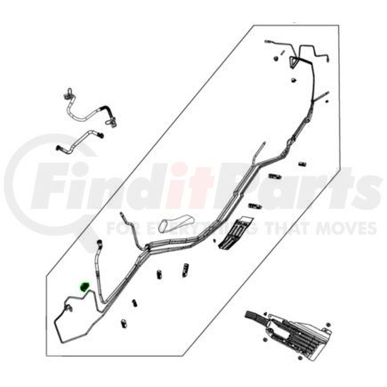 68309829AA by MOPAR - Fuel Line Clip - 2 Way