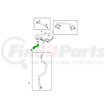 68320846AA by MOPAR - HVAC Fresh Air Hose Connection Tube - For 2017-2019 Fiat 124 Spider