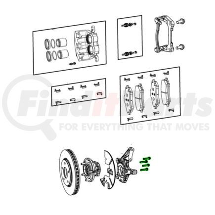 68325423AA by MOPAR - Suspension Knuckle Assembly - Left, For 2020-2023 Chrysler Pacifica