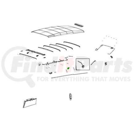 68391570AB by MOPAR - Sunroof Cable - For 2018-2023 Jeep Wrangler