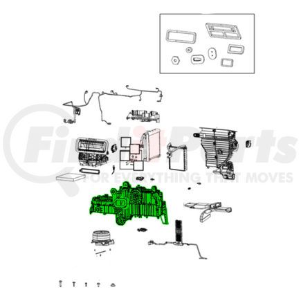 68395984AD by MOPAR - HVAC Air Inlet Housing - with Bracket and Seals, For 2019-2023 Ram