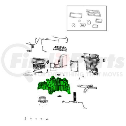 68396071AD by MOPAR - HVAC Air Inlet Housing - with Bracket and Seals, For 2019-2023 Ram