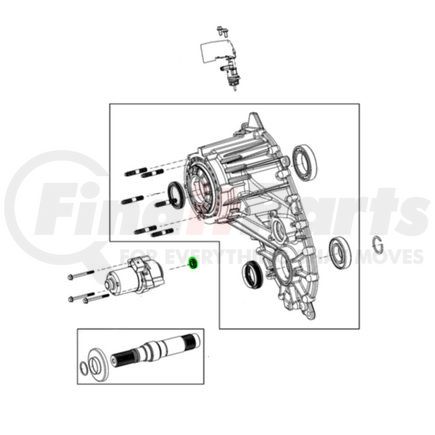 68402294AA by MOPAR - Automatic Transmission Shift Lever Seal