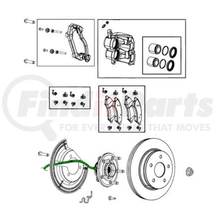 68424418AD by MOPAR - ABS Wheel Speed Sensor