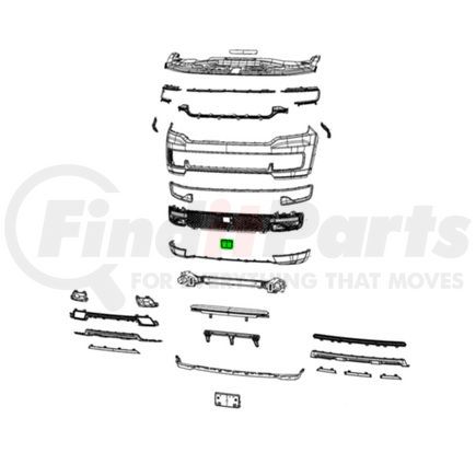 68426443AB by MOPAR - Bumper Grille Insert - Lower