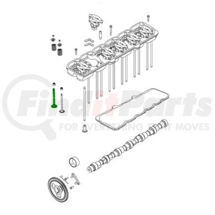 68447697AA by MOPAR - Engine Exhaust Valve - Standard, with Locks and Seals, For 2019-2023 Ram